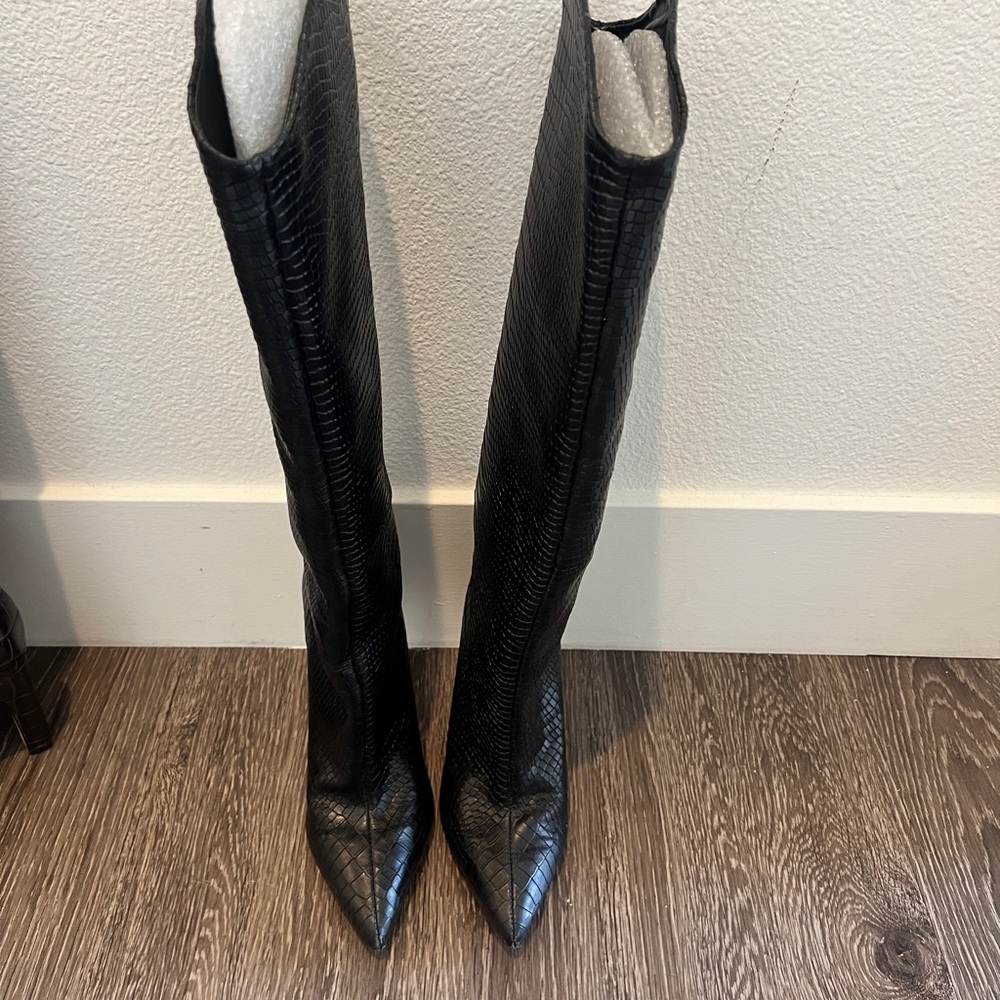 Schutz Maryana Croc Tall Boots